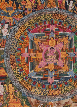 Mandala1000 Armed Lokeshvara | Buddhist Wall Hanging Mandala
