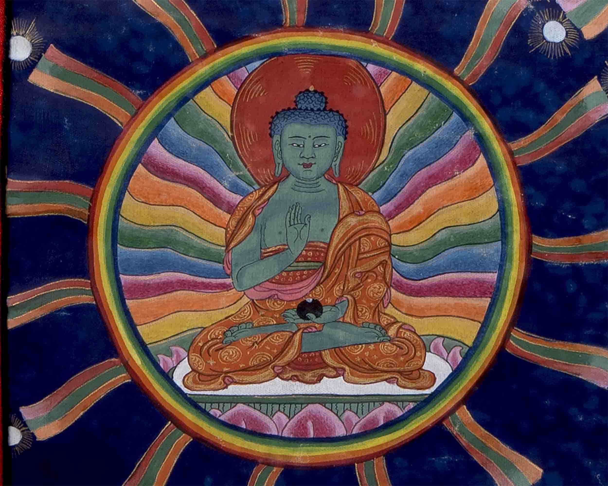 Vintage Avalokiteshvara Thangka | 1000 armed Chengrezig Thangka