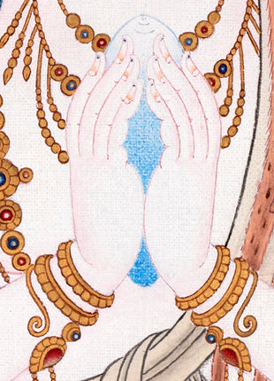 Chenrezig Thangka | Avalokiteshvara | Tibetan Karma Gadri Art
