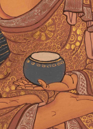 Shakyamuni Buddha Thangka | Religious Artwork | Wall Decors