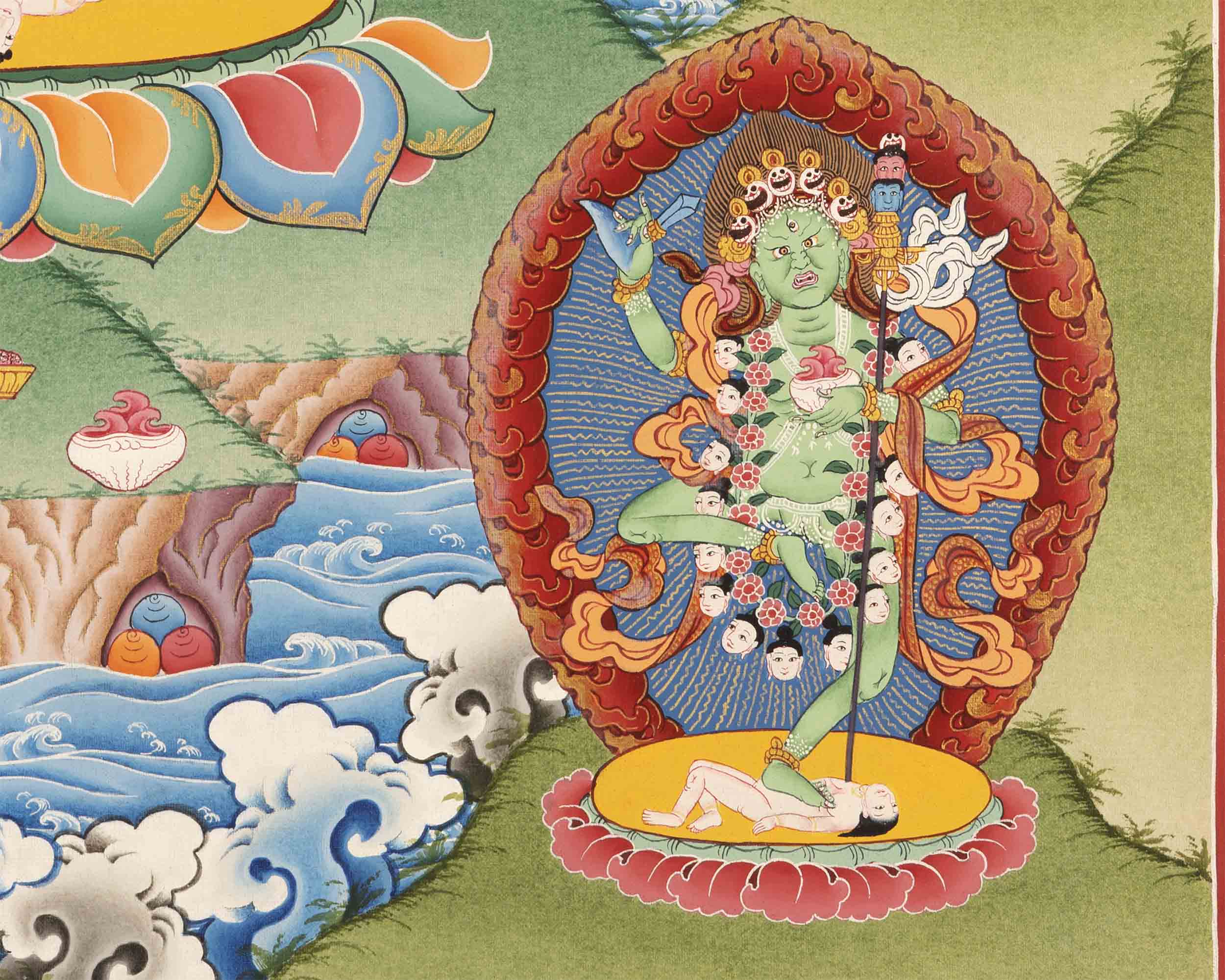 Vajravarahi Thangka | Traditional Buddhist Painting | Wall Hanging Decors