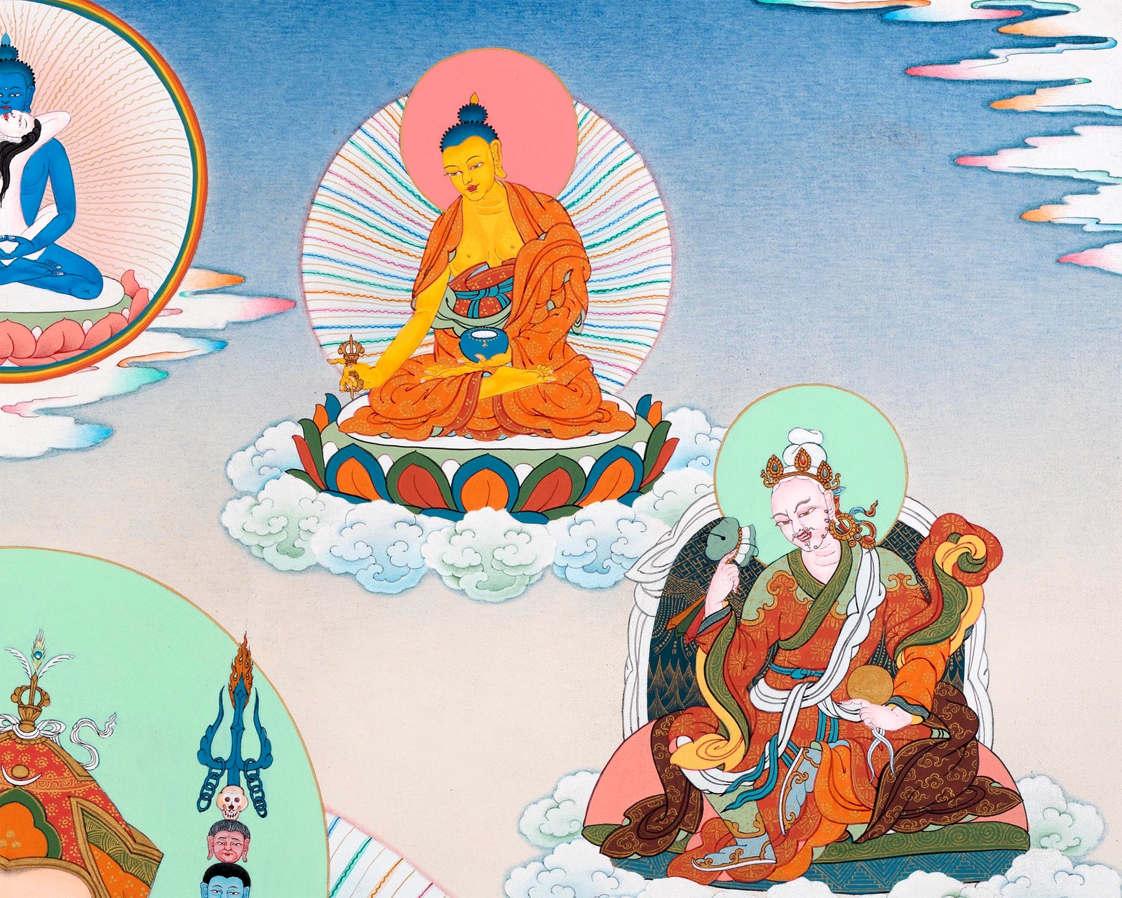 Guru Sangey Thangka | Eight Manifestations of Padmasambhava