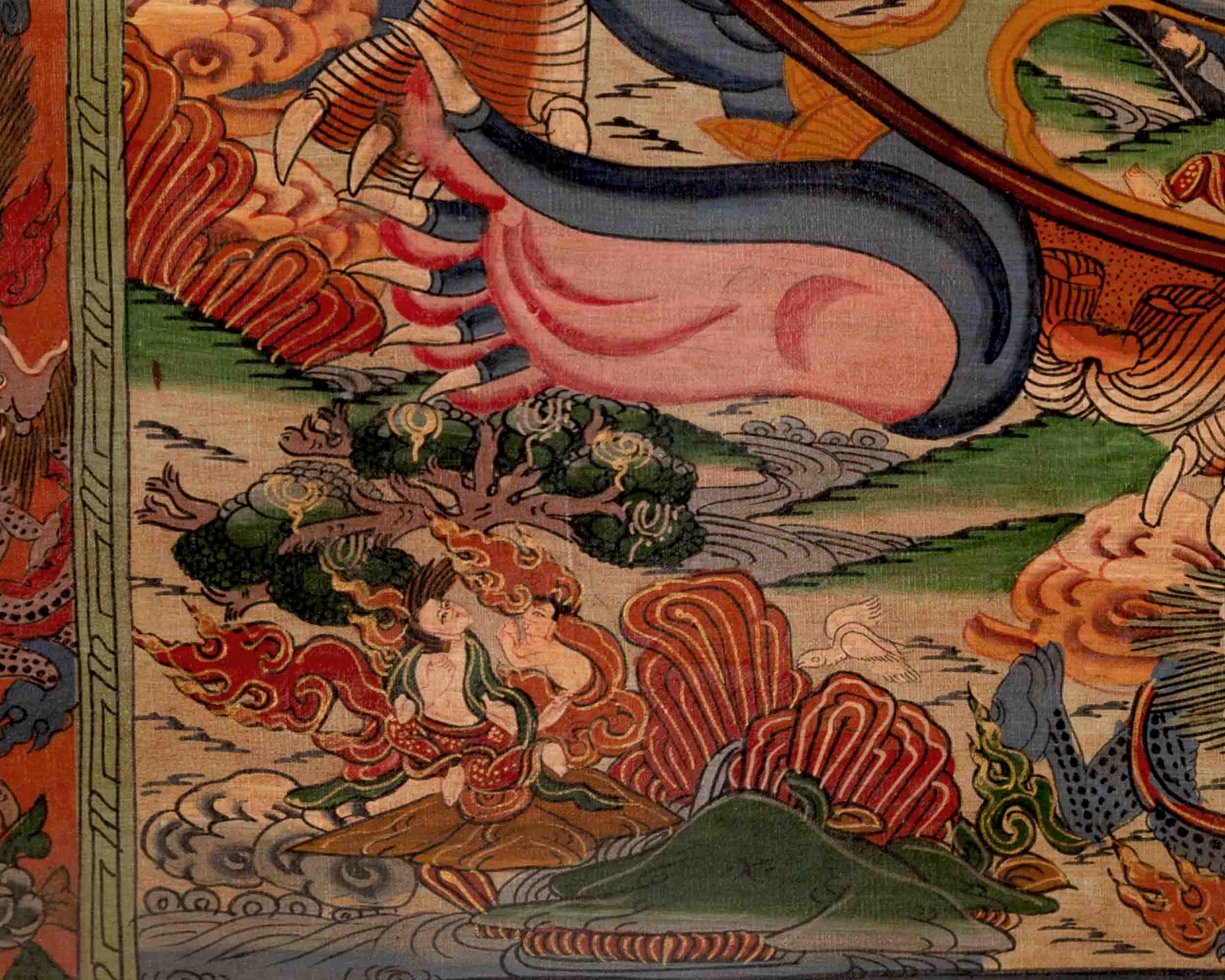 Wheel of Life | Tibetan Traditional Thangka | Wall Decors