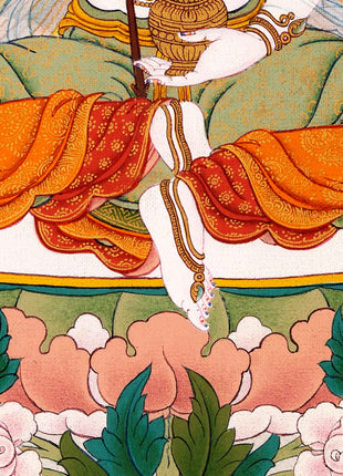 Dakini Mandarva Thangka |  Mother Bodhisattva Himalayan Buddhist Deity