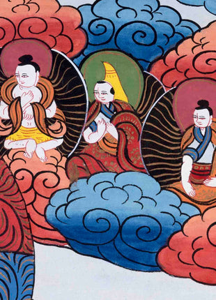 Traditional 3 Mandala Thangka | Religious Buddhist Art | Wall Decors