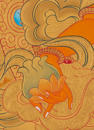 Dzambala Thangka Painting | Traditional Himalayan Art