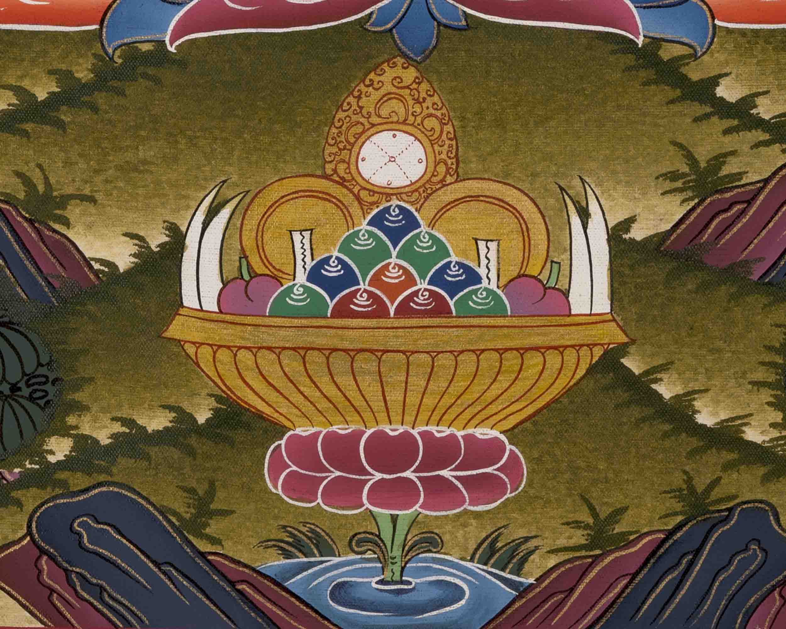 Buddha Samantabhadra Thangka | Traditional Painting | Wall Decors