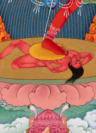 VajraVarahi (Dorje Phagmo) Thangka includes Brocade