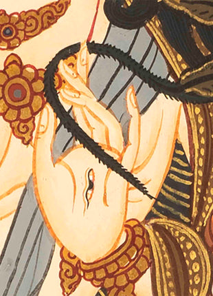 White Tara Thangka | Buddhist Wall Hanging Painting