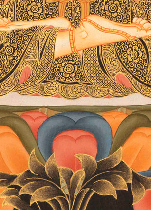 Four Armed Chenrezig Thangka | Tibetan Avalokiteshvara of compassion