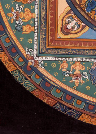Green Tara Mandala Thangka | Traditional Painting
