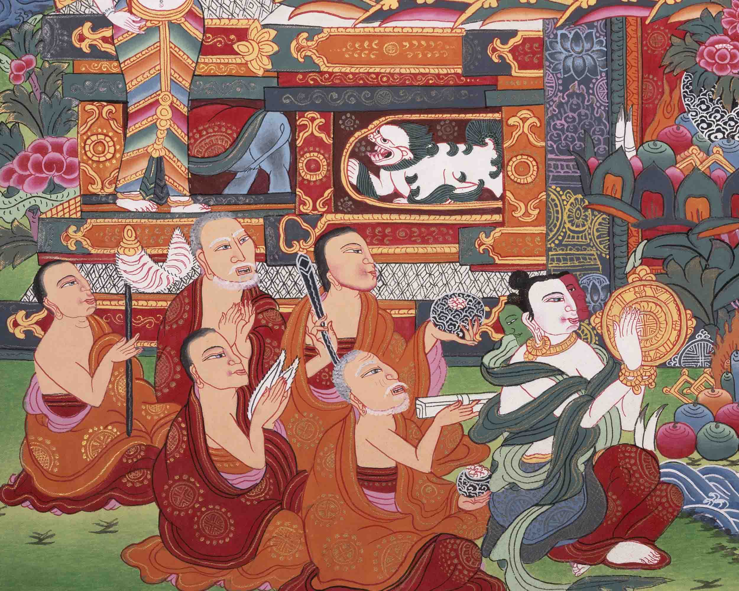 Buddha Life Story Thangka | Religious Buddhist Painting | Wall Decors