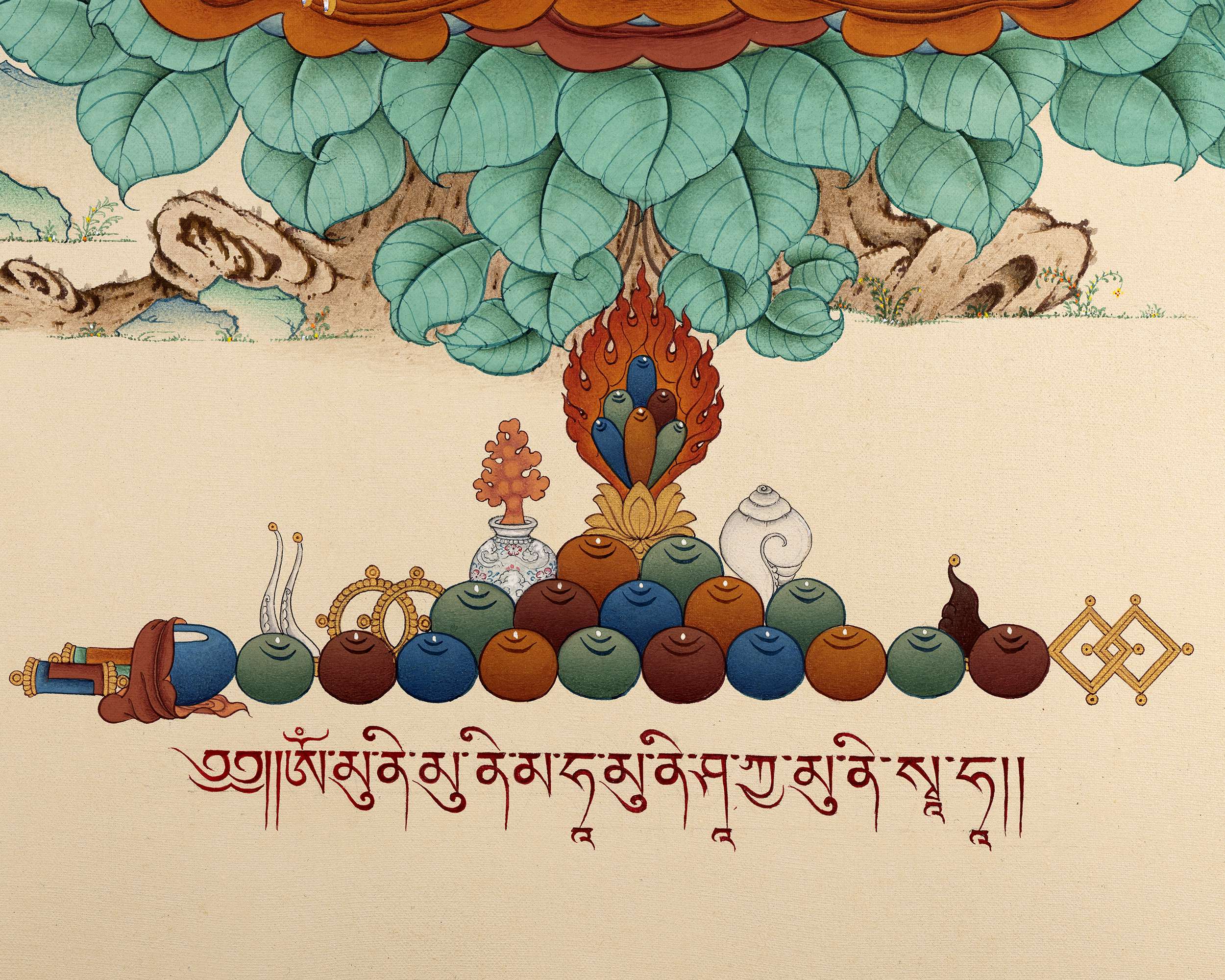 Tibetan Buddhist Art | Buddha Shakyamuni Thangka