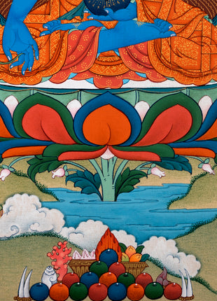 Medicine Buddha Thangka | Traditional 24K Gold Thangka Painting