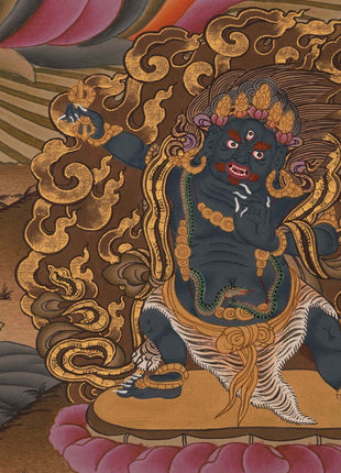 4Armed Chengrezig Thangka | Traditional Buddhist Painting