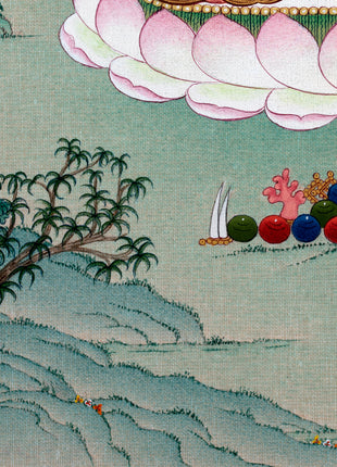 Avalokiteshvara | Chenrezig Buddha Hand-Painted Thangka
