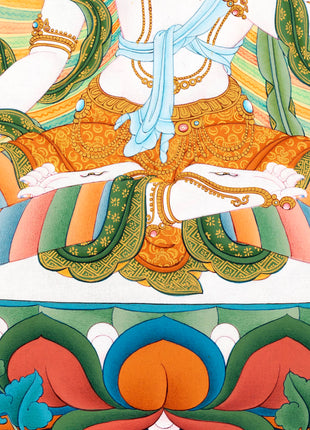 White Tara Thangka | Tibetan Buddhist Art