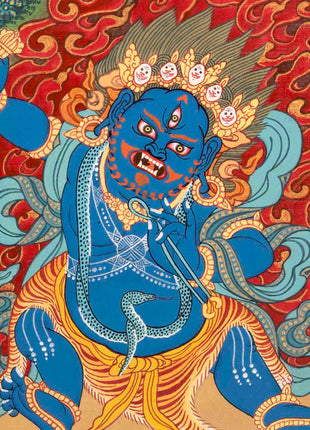 Hand-Painted White Thangka | Buddhist Tara Thangka
