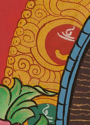 Medicine Buddha Thangka | Buddhist Ritual Wall Hanging Thangka