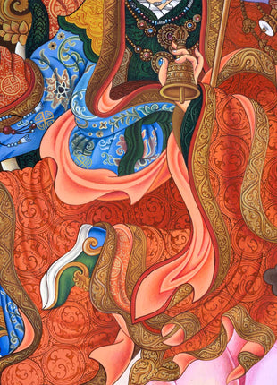 Traditional Giclee Print For Guru Rinpoche Puja | High Quality Giclee Print Of Lotus Born Master For Rituals