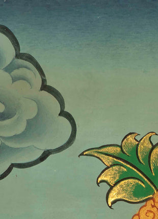 Samantabhadra Yab Yum Buddha | Small Size Original Hand-Painted Thangka
