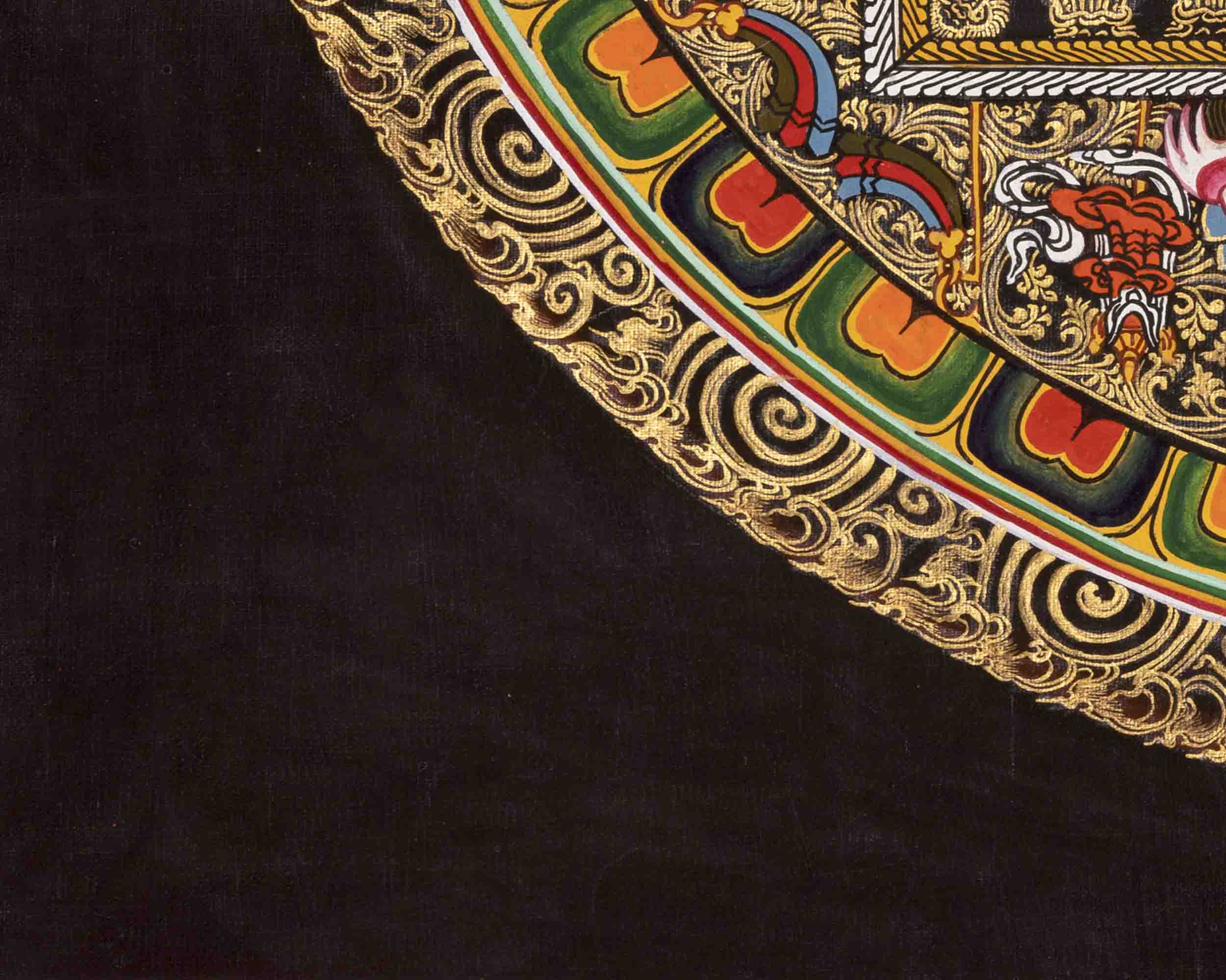 Traditional Mandala Thangka | Buddhist Handpainted Art | Wall Decors