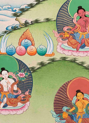 21 Tara Thangka | Religious Buddhist Art | Wall Decors