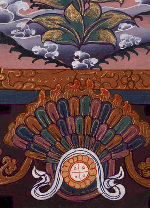 Manjushree Thangka Painting | Traditional Tibetan Art | Wall Decors