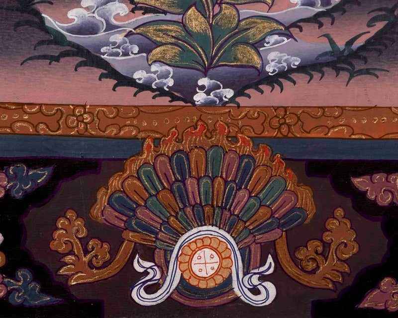 Manjushree Thangka Painting | Traditional Tibetan Art | Wall Decors