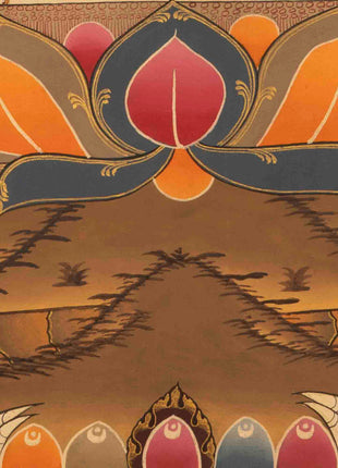 Gautama Buddha Thangka | Traditional Tibetan Painting | Wall Hanging Decors