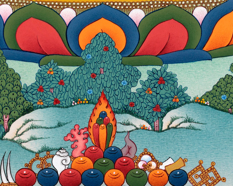 Parnashavari Thangka The Healing Dakini