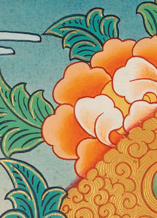 Quality White Tara Thangka | Traditional Buddhist Wall Hanging