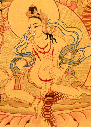 Guru Rinpoche Thangka | Hand Painted Buddhist Art | Wall Decors