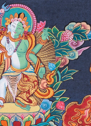 Handpainted Ganesh Thangka | Tibetan Religious Art