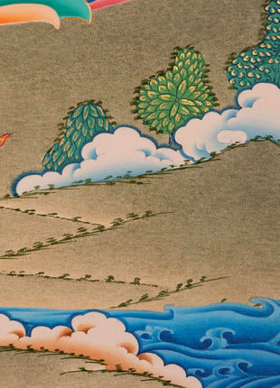 Samantabhadra Bodhisattva Thangka | Aspiration Prayer Buddha