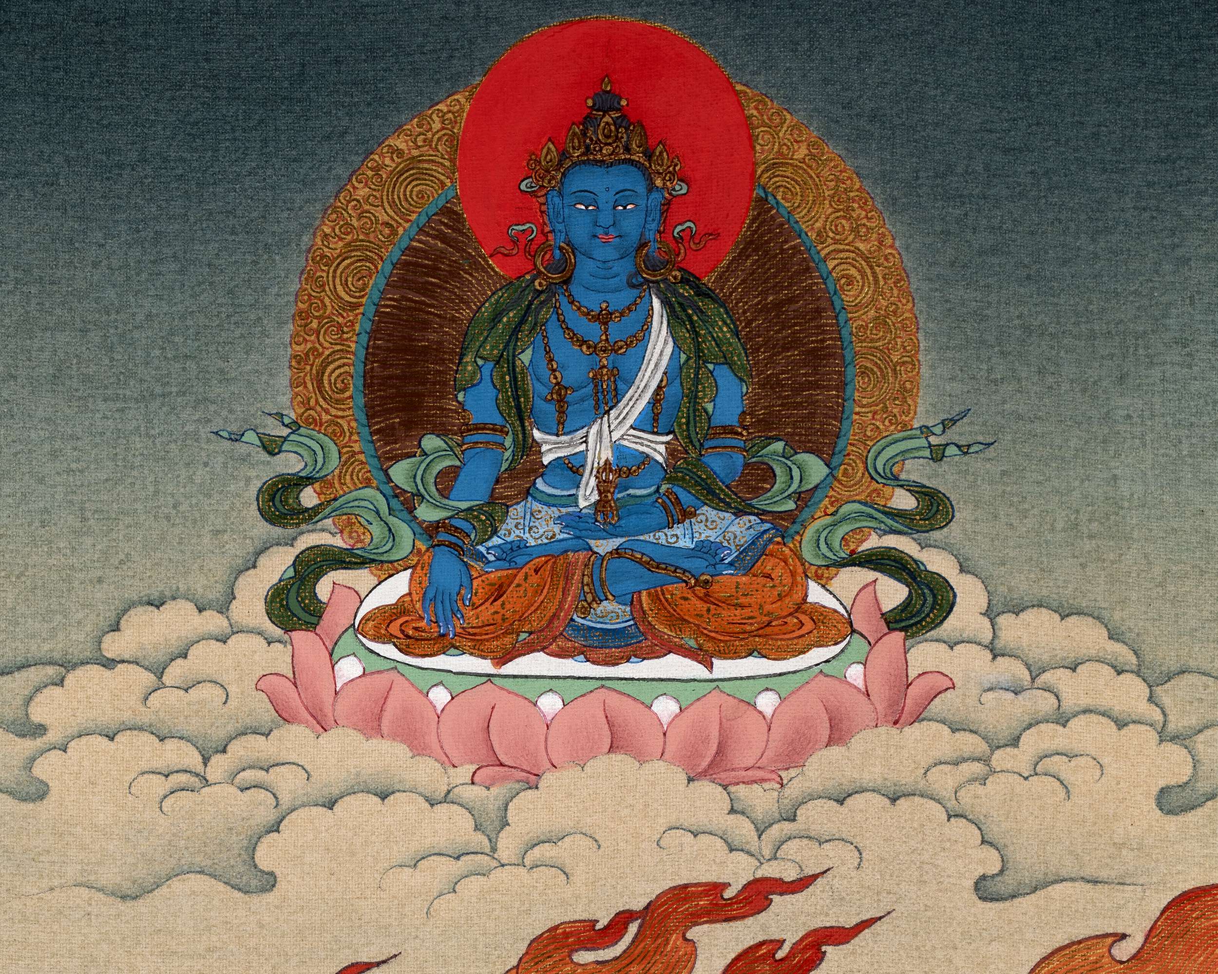 Bhutadamara Thangka | Vajrapani Painting | Guardian of all Deities