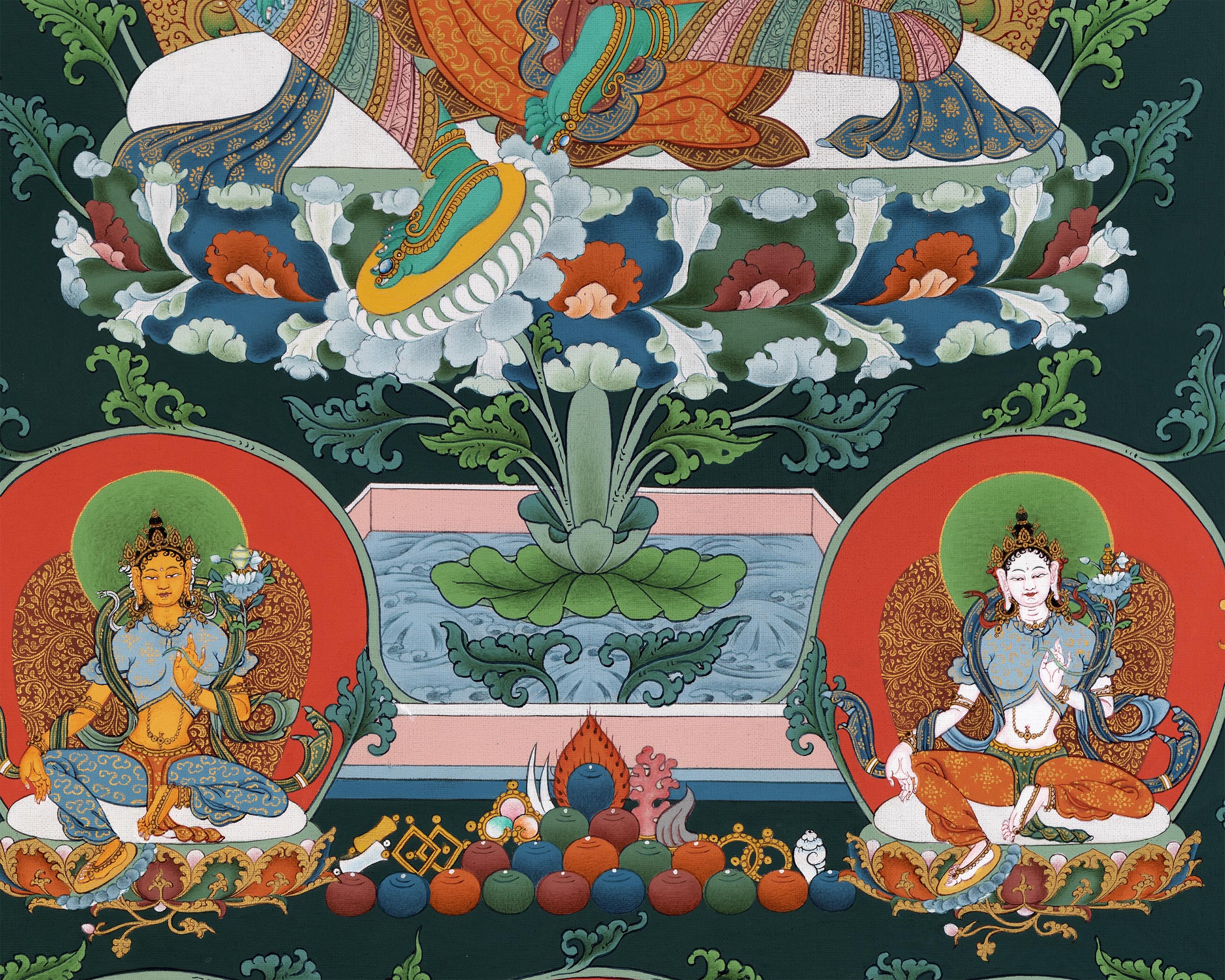 21 Taras | Hand painted Tibetan Thangka