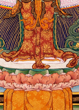 1000 Armed Avalokiteshvara, Tibetan Hand painted Small Thangka