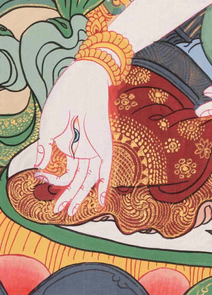 White Tara Thangka | Traditional Tibetan Art | Wall Decor