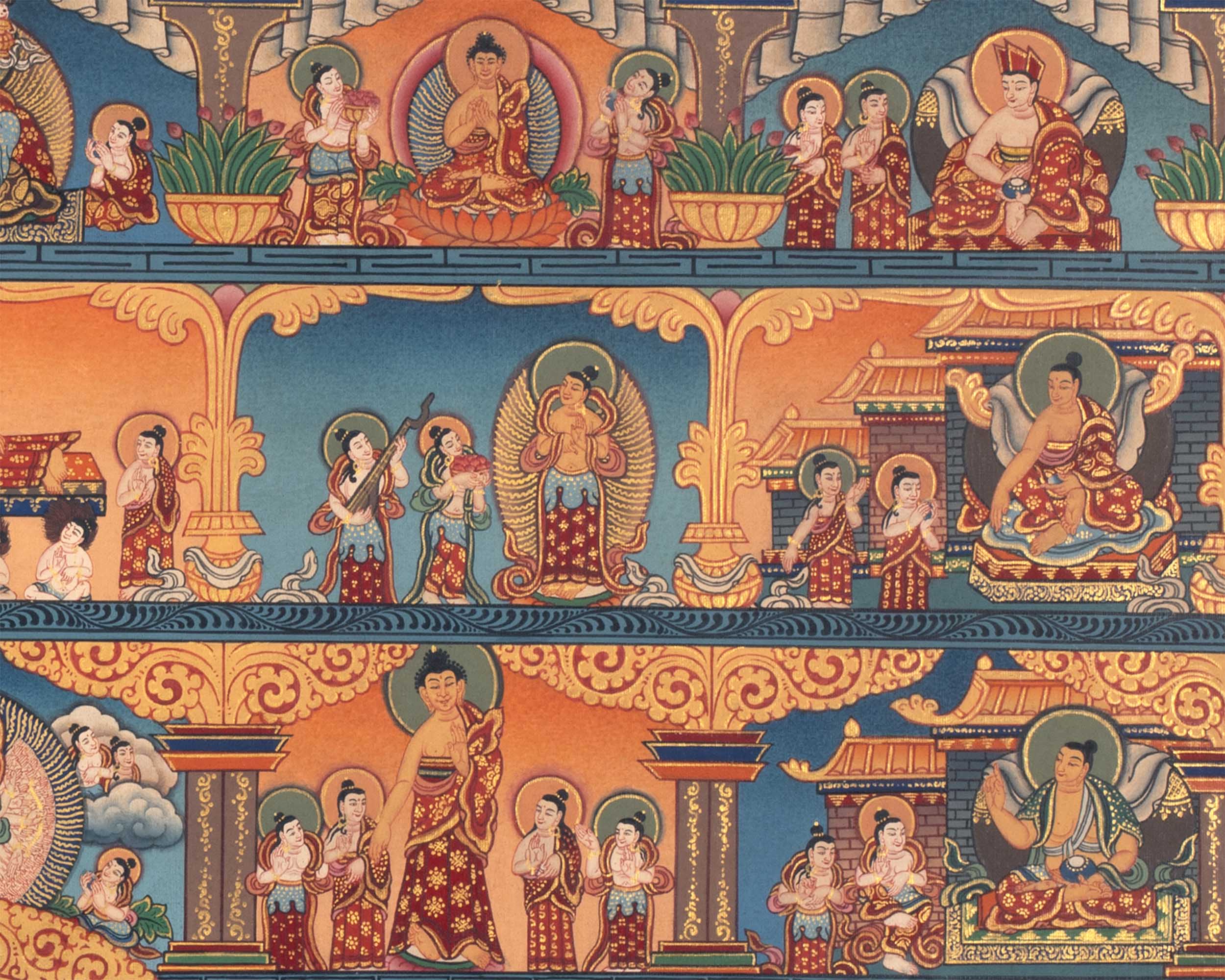 Buddhist Stupa Thangka | Buddhist Painting