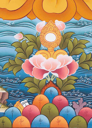 Thangka Of Amoghasiddhi | Traditional Artwork | Buddhist Wall Decors