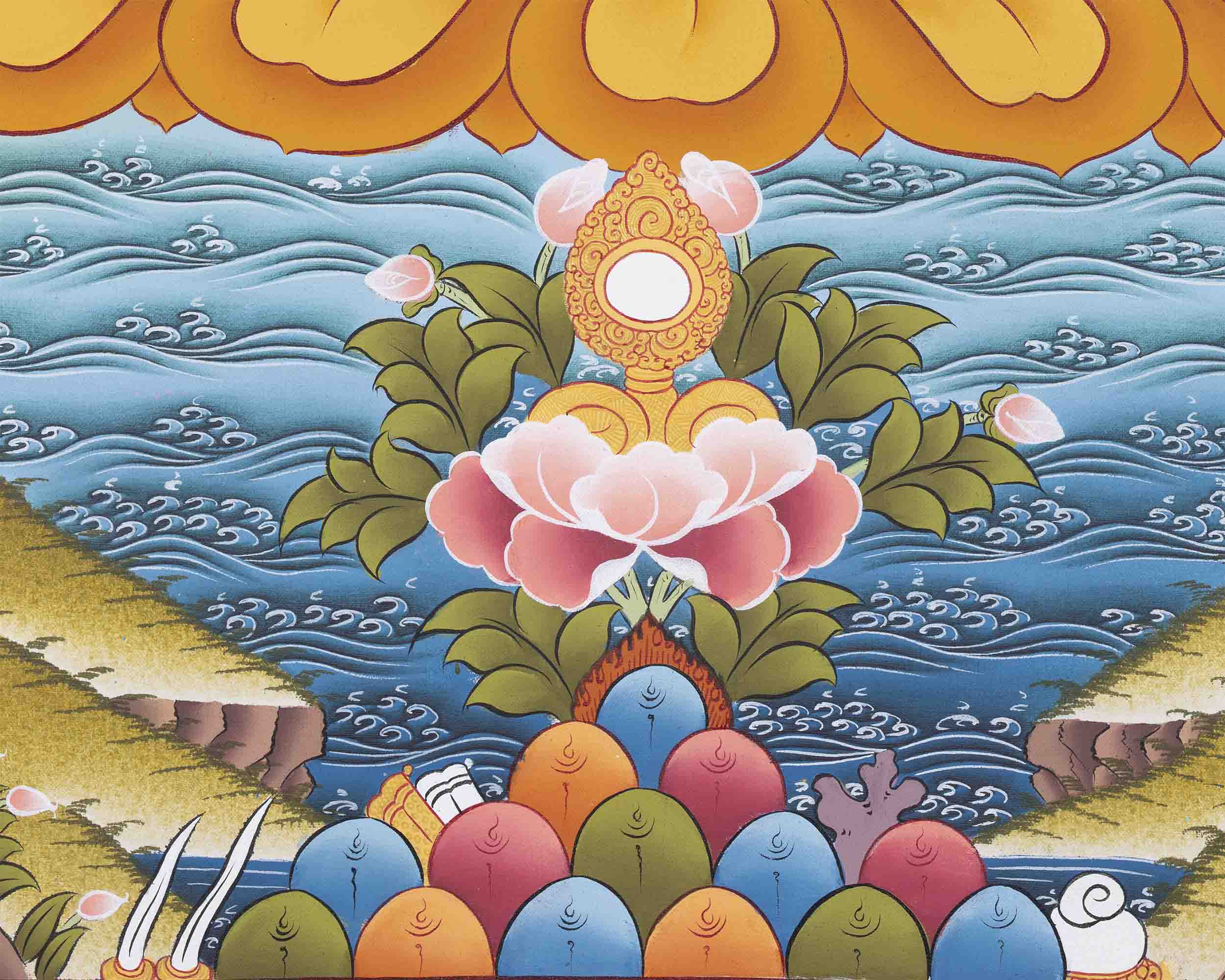 Thangka Of Amoghasiddhi | Traditional Artwork | Buddhist Wall Decors