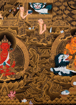 White Tara, Tibetan Thangka, High Quality Canvas, Thangka Print