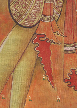 Himalayan White Tara Buddha Goddess Thangka Print | Vajrayana Buddhist Art Of Mother Tara For Prayers