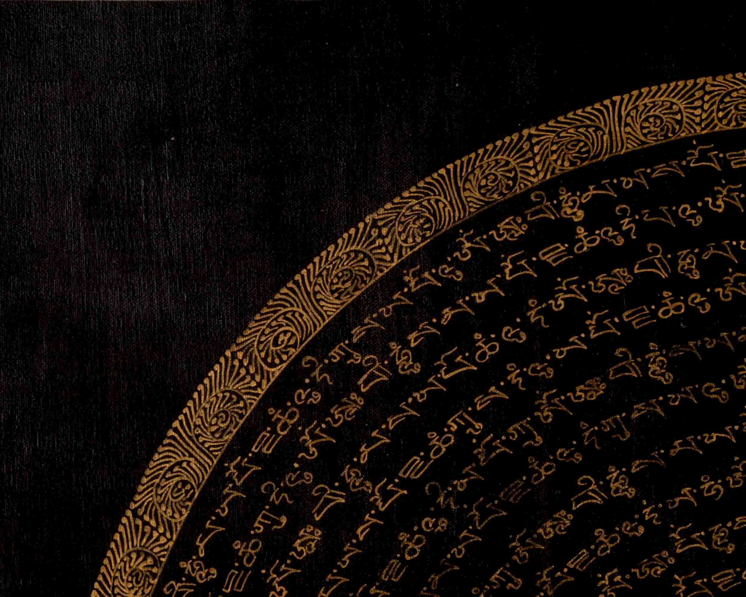 Om Mantra Mandala Thangka | Traditional Tibetan Art | Wall Decors