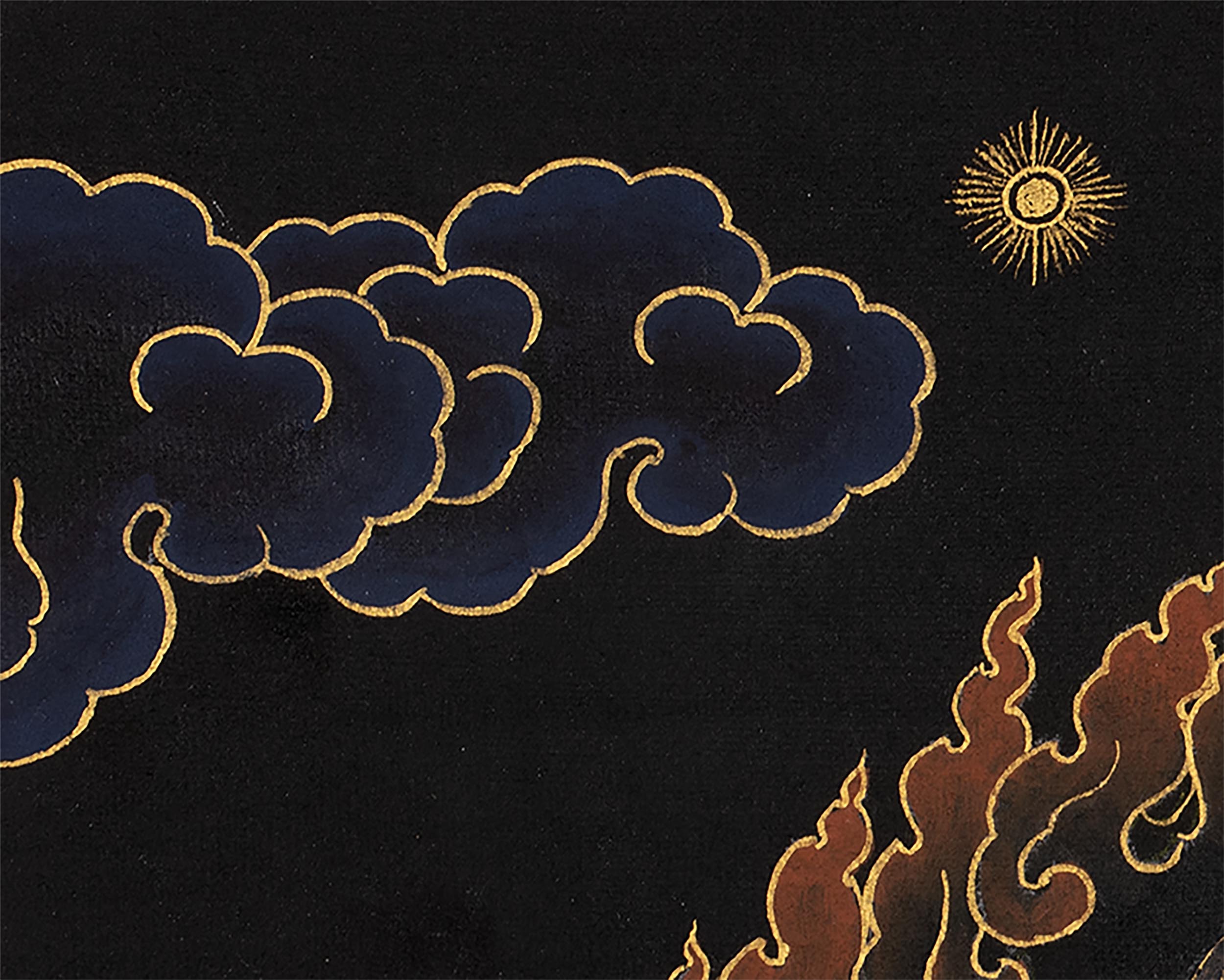 Ekajati Thangka | Tibetan Mahakala Art (includes Brocade)