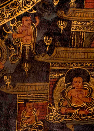 Shakyamuni Buddha Mandala | Traditional Tibetan Thangka | Wall Decors