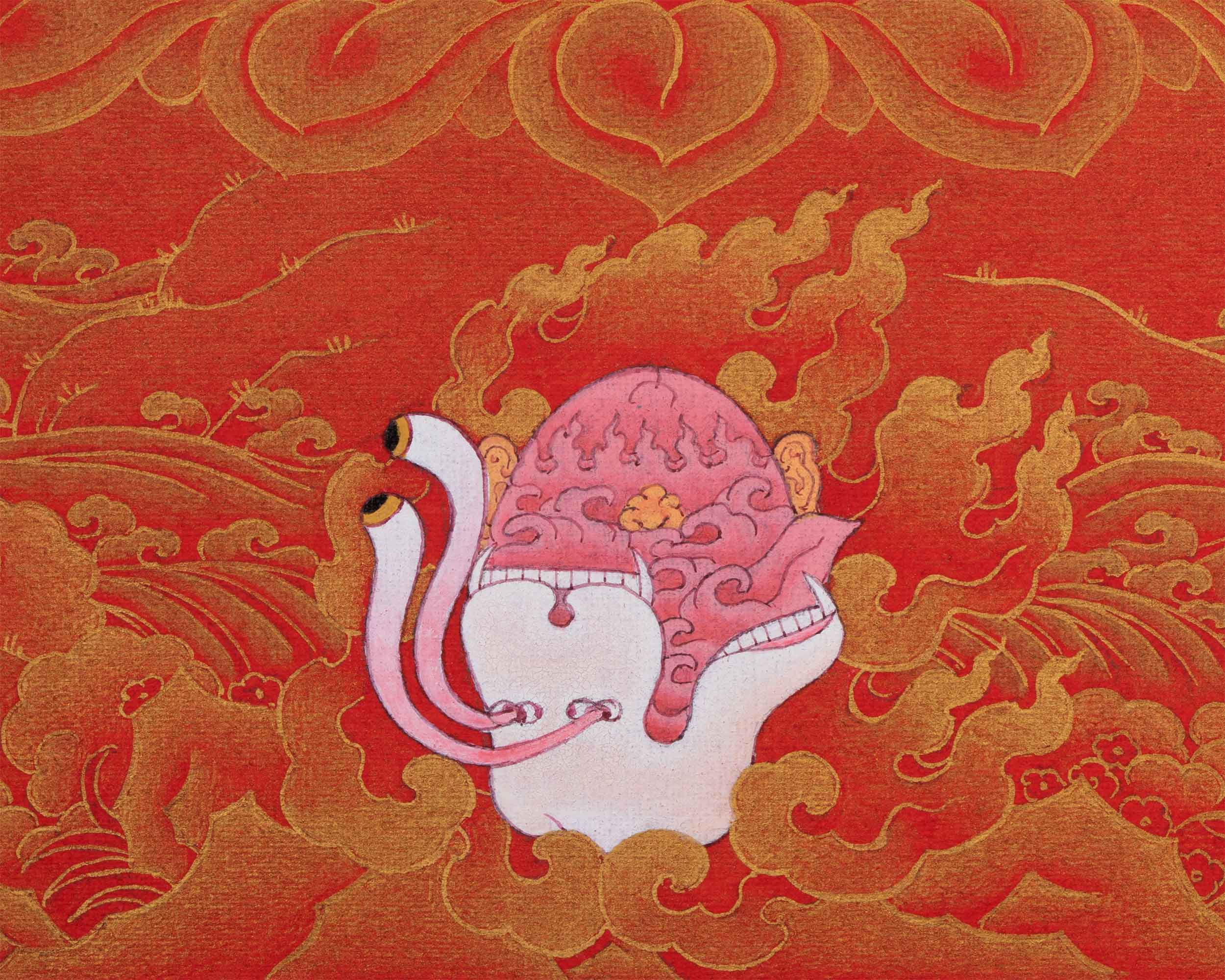 Traditional Himalayan Art Of Vajrayogini Dakini  | Tibetan Dakini Thangka For Mindfulness