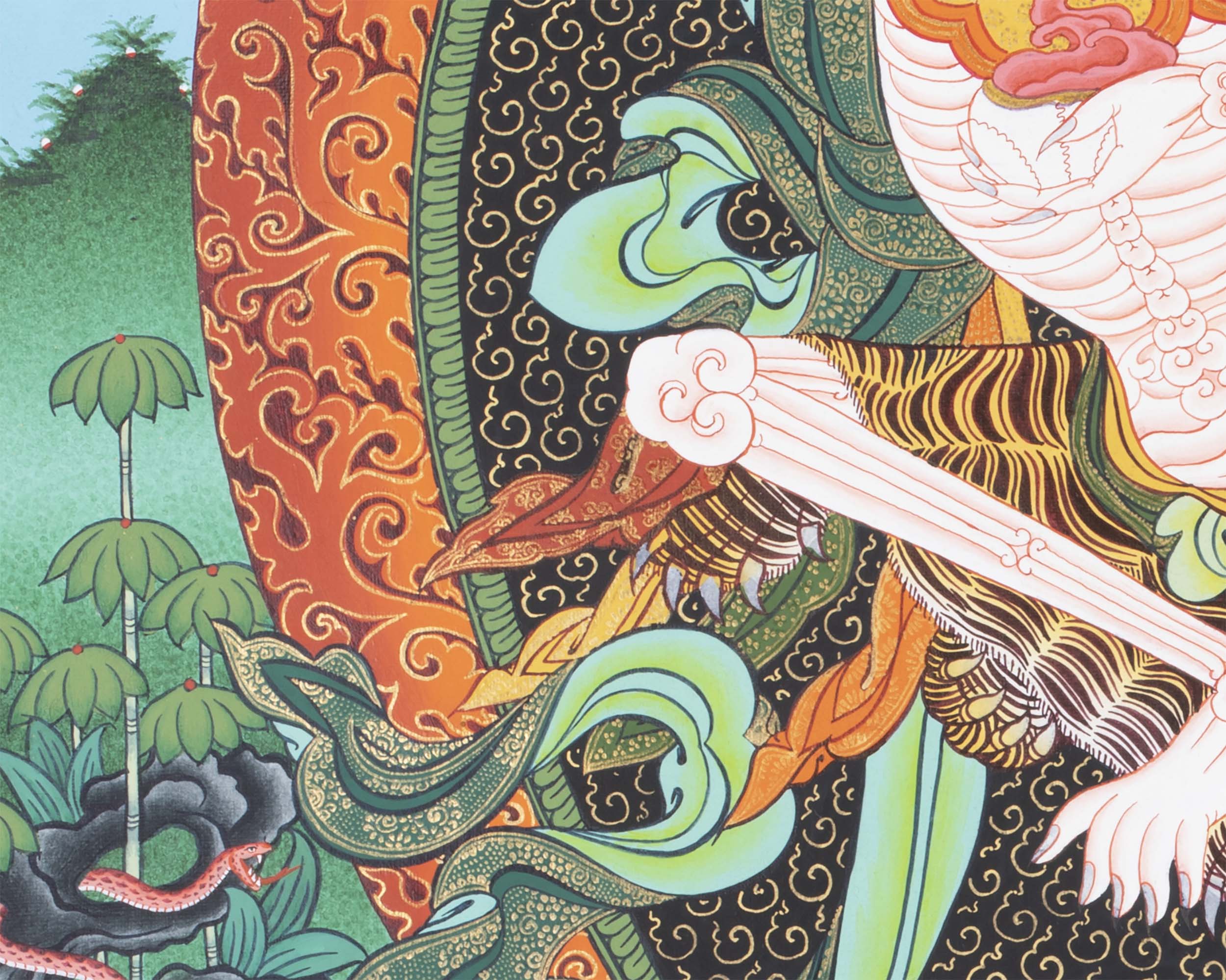 Mahakala Chitipati Print | Religious Handpainted Art