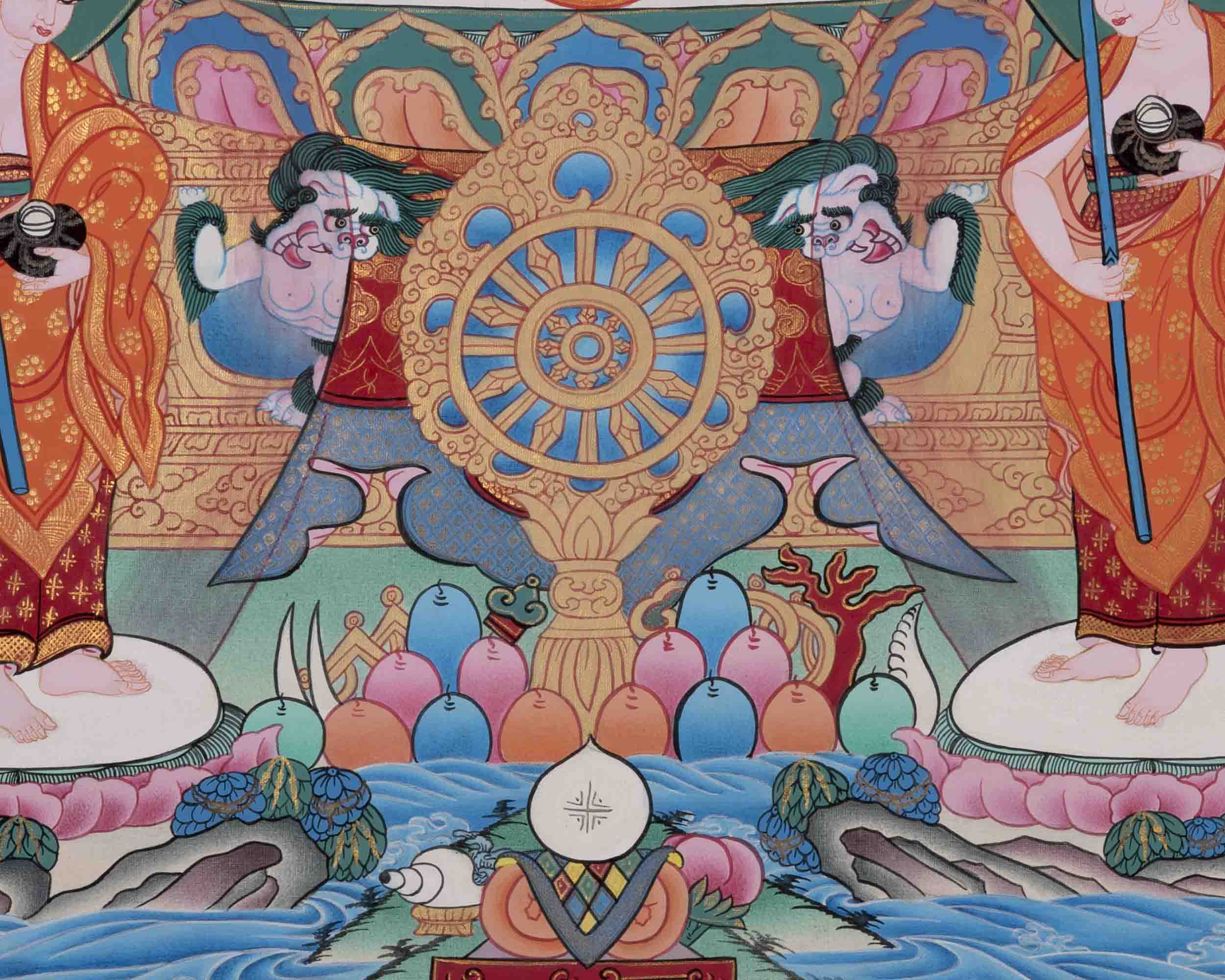 Thangka Of Amoghasiddhi | Traditional Painting | Wall Decors